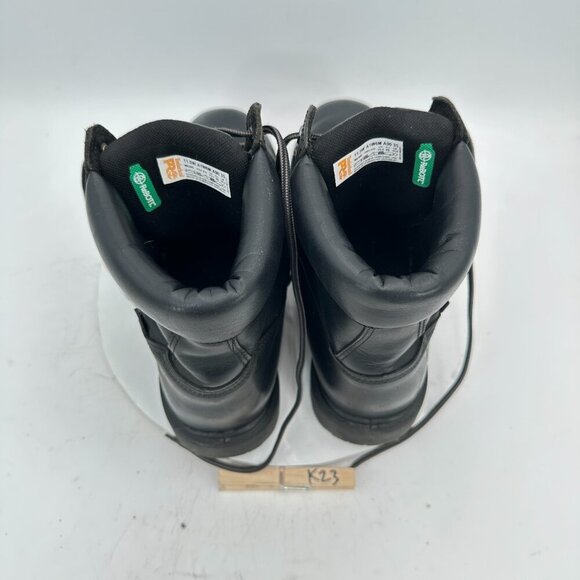 Timberland Pro Men Size 11.5W A1W6M Black Leather Wide Direct Attach Work Boot - Picture 9 of 12